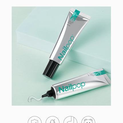 Nailpop Pro Soft Nail Tips Gel Glue 20g Adhesive Fake Nails Long Lasting Soak Off UV Gel Nail Polish Manicure Products for Nails