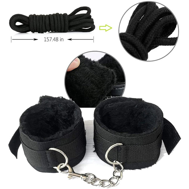 10 Pcs BDSM Bondage Sex Toys Set for Women Men Couples