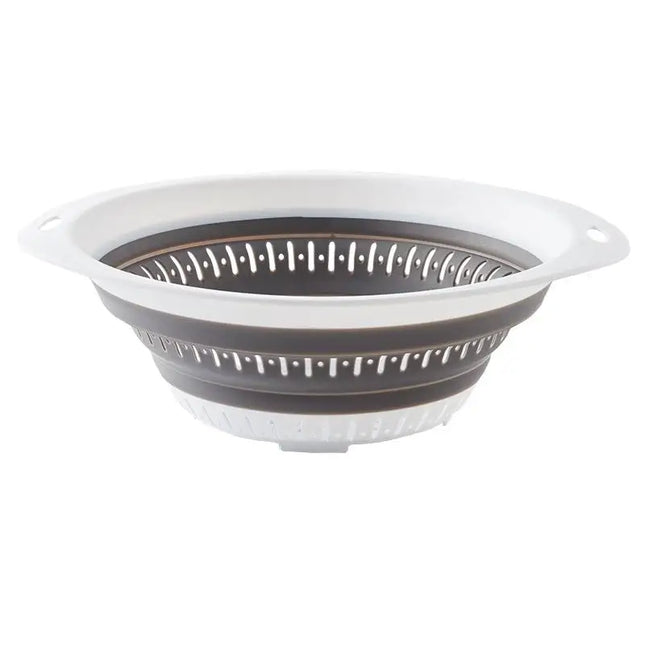 Silicone Folding Washing Drain Basket Fruit Vegetable Washing Strainer Multi-use  Kitchen Storage Basket Collapsible Organzier