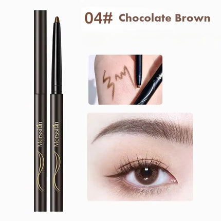 Merssitin Eyeliner Pen Waterproof and Non-smudge Durable Inner Eyeliner Pencil Lasting Gel Eyeliner Pen 6 Colors Option