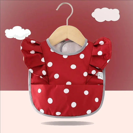 Kids Eating Breastplate Kid Baby Bavoir Clothing Waterproof EVA Full Sleeve Bibs Children Apron Long Sleeve Feeding Smock Bibs