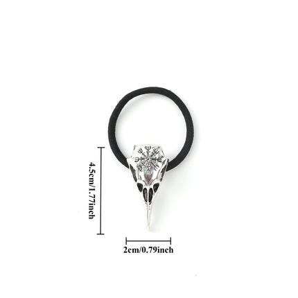Viking Retro Rune Crow Hair Rope Women's Hair Tie Scandinavian Norwegian Style Hair Accessories Party Accessories Valentine's Day Mother's Day Birthday Gift