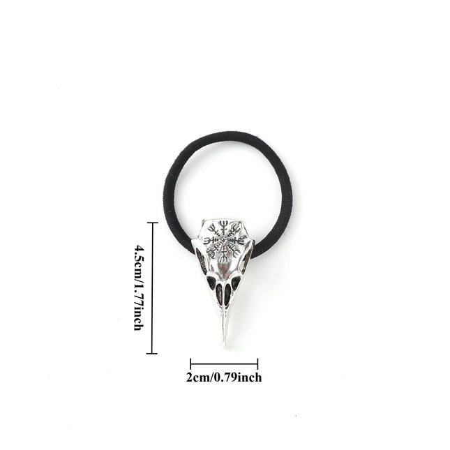 Viking Retro Rune Crow Hair Rope Women's Hair Tie Scandinavian Norwegian Style Hair Accessories Party Accessories Valentine's Day Mother's Day Birthday Gift