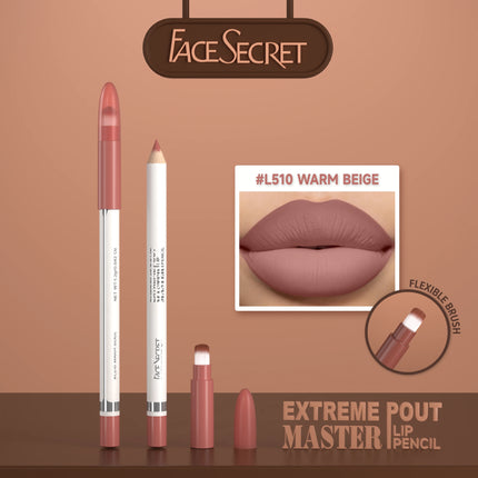15 Color Matte Lip Liner Pen With Brush, Long Lasting Waterproof Velvet Matte Pencils - Smooth Application Makeup Kit Lip Makeup