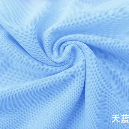 Pure Pique Fabric Classic Comfort Mesh Spring Summer Collar Polo T-Shirt Breathable Designer Knit Clothing DIY Material