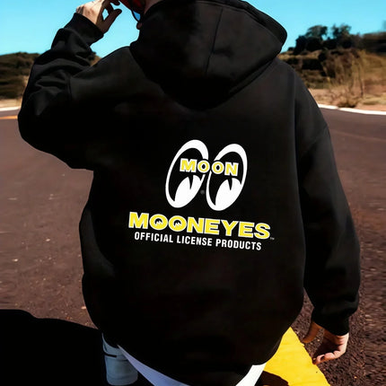 2026 model with the "MOON EYES" logo - black men's sports cap t-shirt - outdoor hip-hop cap men's and women's long-sleeved top