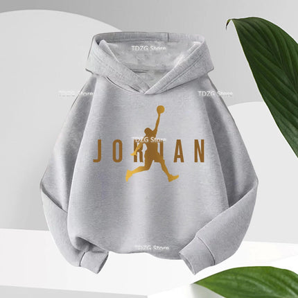 Autumn Brand Pattern Print Fleece Children Hoodie Kid Boys Girl Clothes Sport Fashion Long Sleeve Hooded Sweatshirt Pullover Top