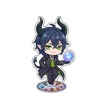 Anime Twisted Wonderland New style Cute Cartoon Malleus Draconia 10CM Acrylic Stand Keychain Cosplay Desk Decor Collect Gifts