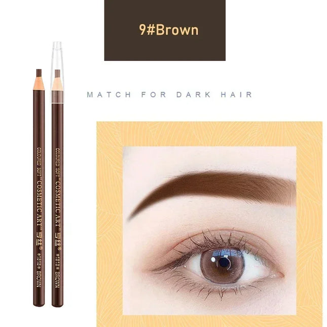 Waterproof Eyebrow Pencil Professional Women Eyes Makeup Tattoo Tint Microblading Pen Wood Natural Cosmetic Beauty Eyebrow Tool