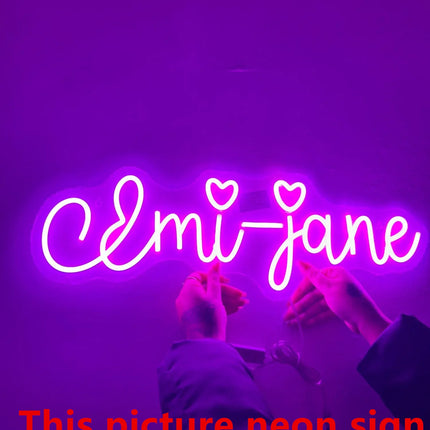 Custom Neon Sign LED Neon Night Light for Wedding Home Decorations Wall Lamp Personalized Name Business Logo Birthday Gift