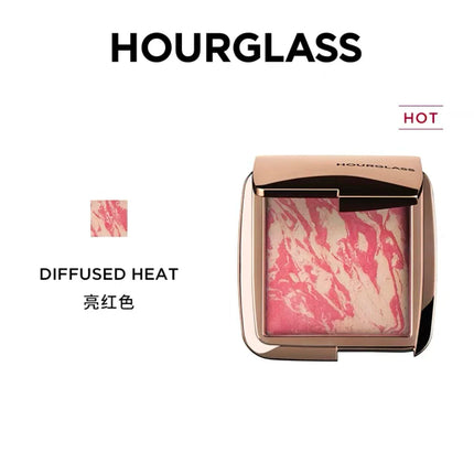 Hourglass Shining Powder Blusher Highlighter Matte Fine Shimmer Blusher Face Cute Makeup Korean Cheek Pressed Powder
