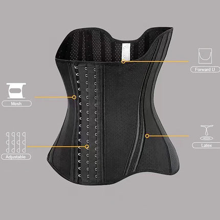 Slimming Sheath Latex Rubber Waist Trainer Cincher Corset Shapewear Belly Body Shaper Modeling Strap Fajas Colombian Girdle Belt