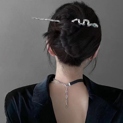 2023 New Vintage Chinese Women's Hair Stick Metal Glaze Flowers Hair Chopsticks Ladies Pearl Jewelry Hair Sticks Accessories