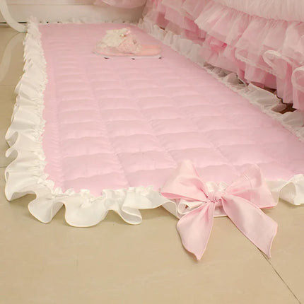 Super Sweet Carpet Romantic Carpets for Living Room Bowknot Living Room Rug Bedroom Rugs Ruffle Area Rug for Bedroom Sofa Mat