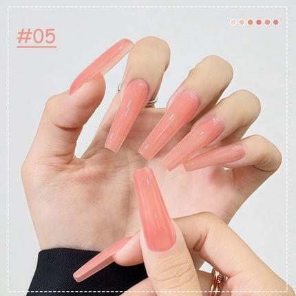 SHAKA 10ml New Popular Ice Pink Nail Gel Polish Set Semi Permanent Nail Art Soaking UV LED Nail Salon DIY Nail Salon Gel 4 sold
