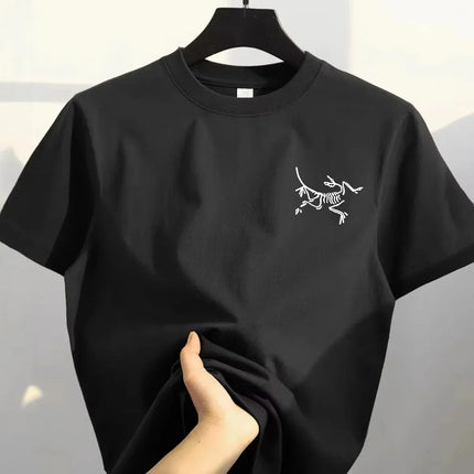 2025 High-end heavy cotton short-sleeved T-shirt, a fashionable and trendy brand for men and women in summer 명품 티셔츠 2022