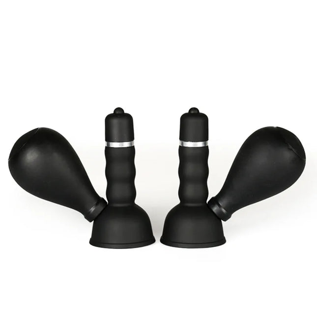Electric Silicone Nipple Sucker Nipple Clamps Pump Vibrators Women Breast Enlargement Clitori Sucking Female Masturbator Sex Toy