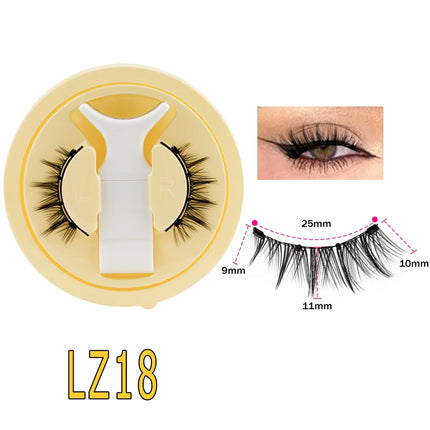 Lanjinglin Magnetic Eyelashes 1 Pair Natural Faux Mink Lashes Reusable False Eyelashes Tweezer Set Eyelash Extension Makeup Tool
