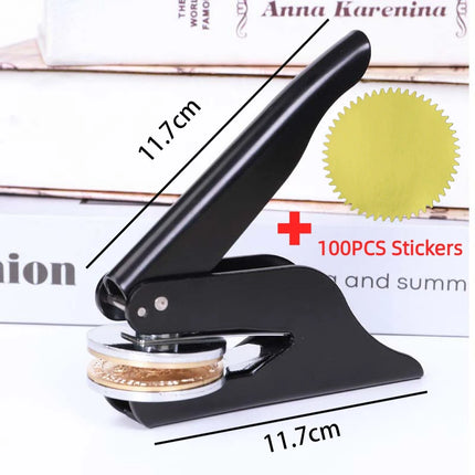 Custom Embosser Stamp Personalized Stamps Customized Logo Wedding Library Book Private Party Invitation Brass Embossing Seal DIY