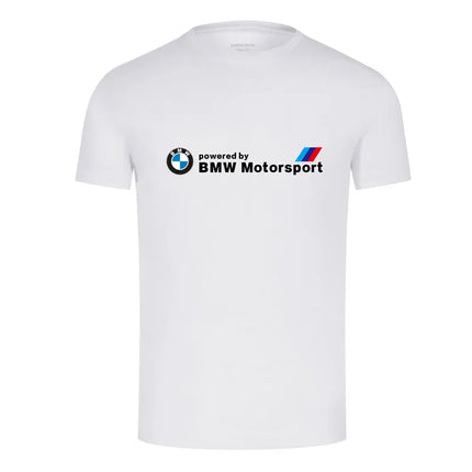 BMW Clothes T-shirt Large Size Polo Crew Neck Short Sleeve Trend Racing Series Men's T-shirt Pure Cotton Streetwear SUMMER