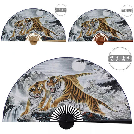 50x88cm Large  Painting Paper Fan Wall Hanging Decorative Folding Fan Office Hall Home Living Room Decorative Fan Ventilador