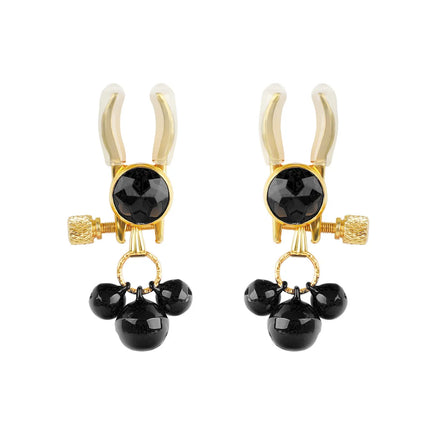Bell-equipped Nipple Clamp Tassel Design BDSM Flirting Is Suitable for Couples Adjustable Nipple Clamp Chain