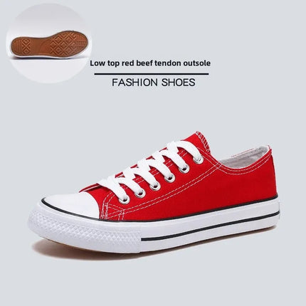 Unisex Casual Canvas Flat Shoes Spring Summer Breathable Rubber Sole Comfortable Slip-On Adults Flat Heel Fashionable Trendy