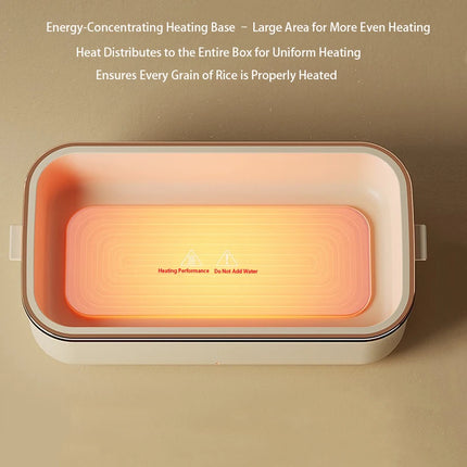 Electric Lunch Box Office Fast Heated Lunch Box Portable Water-free Food Heater 304 Stainless Steel Insulated Lunch Box