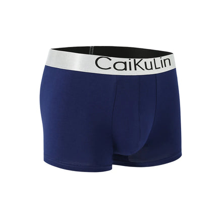 12 Pieces of Randomly Mixed Color Fashionable Men's Underwear, Comfortable Solid Color Mid-Waist Sports Boxer Briefs