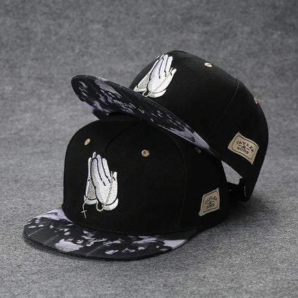 Men's Letter Embroidery Tide All-match Flat Brim Baseball Cap Ladies Summer Hip-hop Hat Outdoor Shade Adjustable Peaked Cap