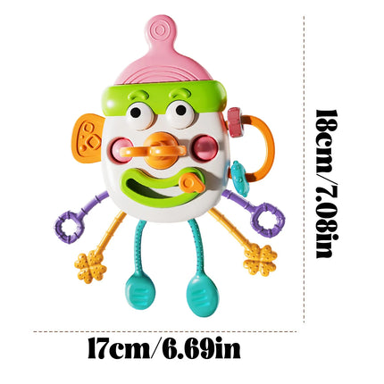 Bottle Handheld Ball Toy, Children's Six in One Early Education Enlightenment Toy, Christmas and Thanksgiving Gift, Random Color