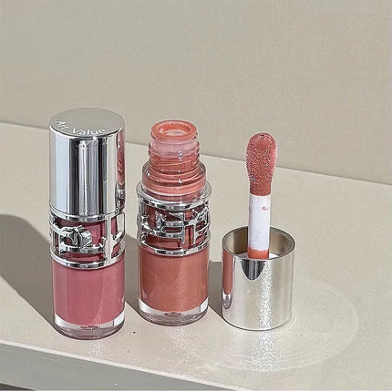 Transparent Moisturizing Lip Gloss Hydrating Drying Lips Mirror Lipstick Makeup Crystal Lip Oil Mirror Lip Glaze Tinted Plumper