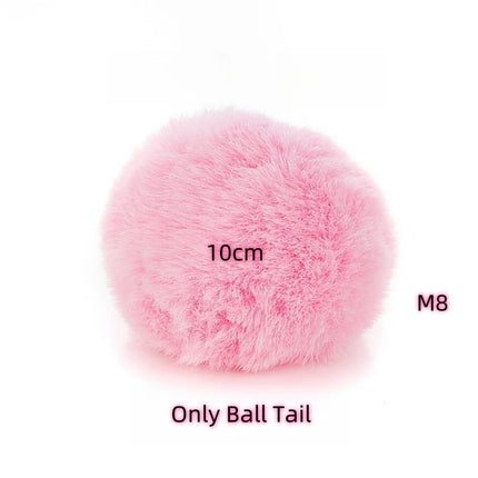 Small Silicone Butt Plug Dildo Vaginal Plug with Detachable Fake Soft Fox Rabbit Tail for Couple Anal Bead Dilator Sex Toys