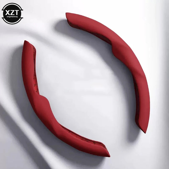 2pcs 36-38CM PU Car Steering Wheel Cover Liquid Feeling Universal Car Interior Accessories Car styling