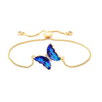 Nidin Lucky Butterfly Jewelry Sets For Women Wedding Jewelry 12 Colors  Zircon Earrings Bracelets Rings Pendant Necklace Gift