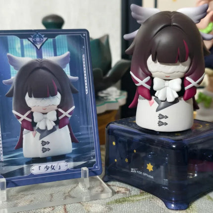 Genuine Product Genshin Impact Fools Executive Series Q Blind Box Mini Doll Collection Desktop Ornamen Christmas Birthday Gifts