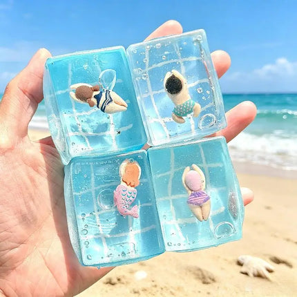 Swimming Pool Squeeze Toys Maltose Stress Relief Slow Rebound Sensory Toy Mochi Stress Reliever Toys Antistress