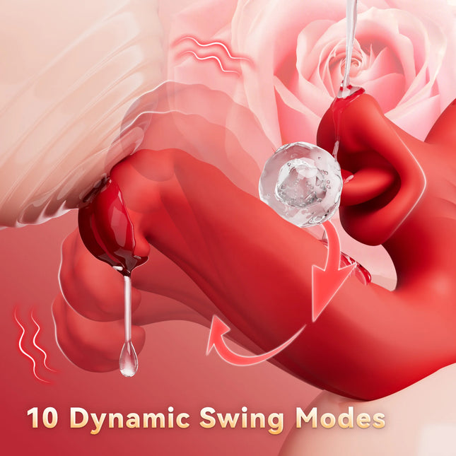 KUSHOR Tongue Vibrator for Women, Dildo Vibrators with 10 Swaying & 10 Licking Modes, G-Spot Clit Stimulator Sex Toys for Couples