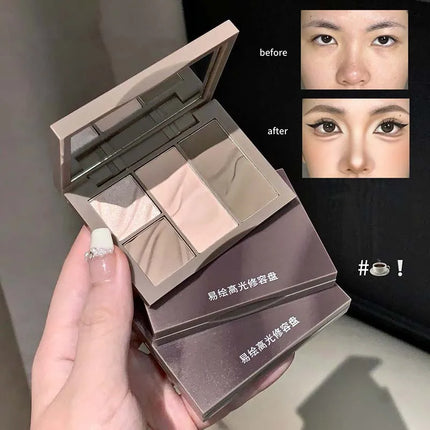 Sweet Mint Highlighter Contour Shading Powder Palette Makeup Matte Bronzer Highlight Glitter Brighten Face Blush Nose Contouring