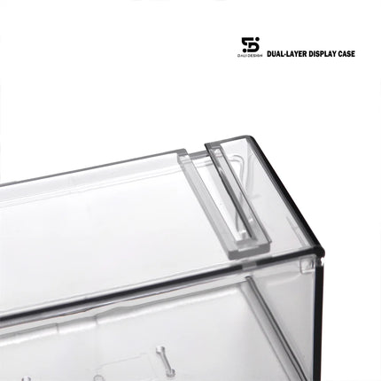 Premium 1/64 Dual-Layer Acrylic Model Car Display Case - Clear Protective Box for Diecast Car Collection, Gift Box (Without car)