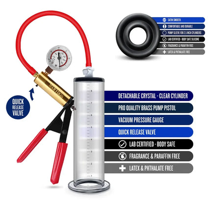 Physical Pump Dick Trainer Penis Enlarger Male Spa Penis Enlargement Penis Pump Cock Extender  Vacuum Pump For Men Glans Sex Toy