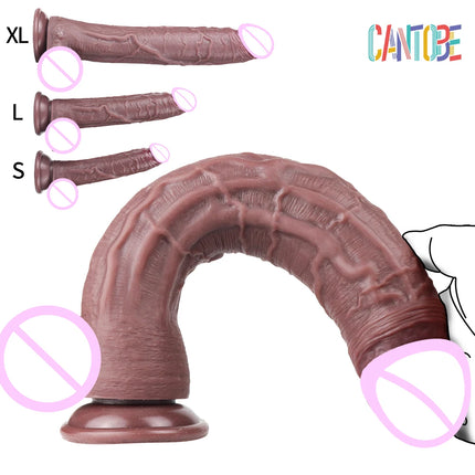 7/8/12in Realistic Dildo, g-spot Silicone Dildos with Strong Suction Cup, Small Dildo for Anal vingina,Sex Toy for Women and Men