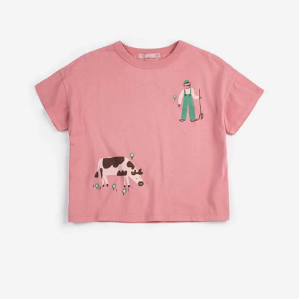 Toddler Baby Boys T-Shirt 2026 New Summer Kids Girls T-shirts BC Cute Fashion Print Cartoon Tops Cotton Tees Clothes