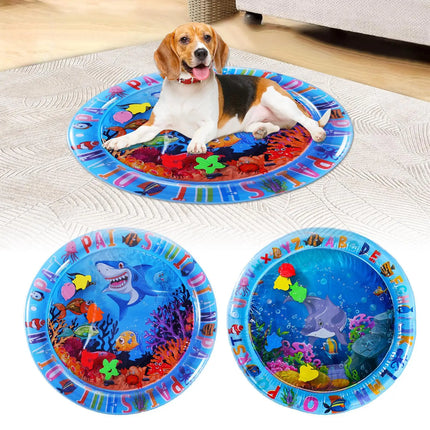 2025 New Thickened Cat Water Mat Pet Cat Water Bed Game Mat Cool and Comfortable Water Sensory Game Mat for Pets and Children