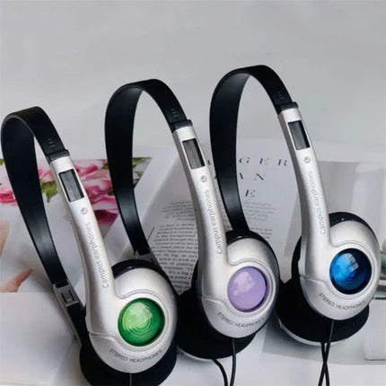 Fashion Retro Classic Headset Y2K Wired Headphone 3.5mm Type C Over Ear Earbud