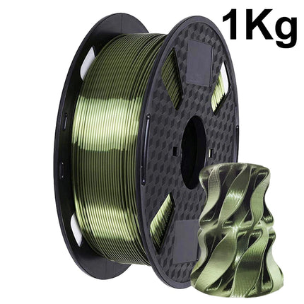 Silk PLA 3D Filament Wire 1.75mm Spool Wire 3D Printer Material 250g,500g,1kg 3D Print Refills, Filament wire Vacuum Packaging