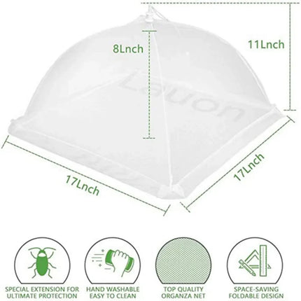 Foldable Mosquito Net Cover Insect-Proof Kitchen Food Lid Table Anti-fly Umbrella Tent Covers Kitchen Food Protection Gadgets