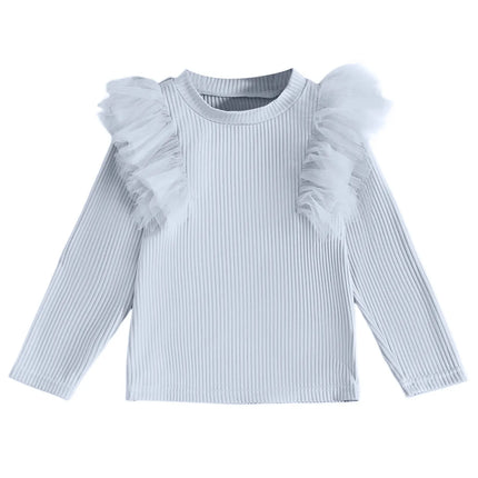 Toddler Girls Shirt Girls Comfortable And Breathable Long Sleeved Casual And Versatile Top T Shirt детская одежда