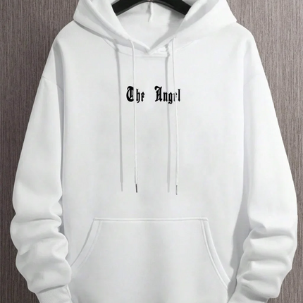 Autumn and winter new fashion wing print hoodie men's sweatshirt street high quality autumn and winter casual outdoor sports top