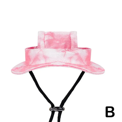Pet Dog Cat Cap Summer Sunhat Cotton Fisherman Hat Breathable Adjustable Puppy and Cat Hat for Outdoor Travel Accessories
